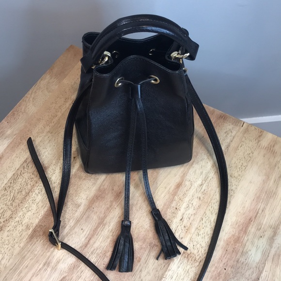 ⭐️ DIVINA FIRENZE Italian Leather Mini Bucket Bag - Picture 1 of 12